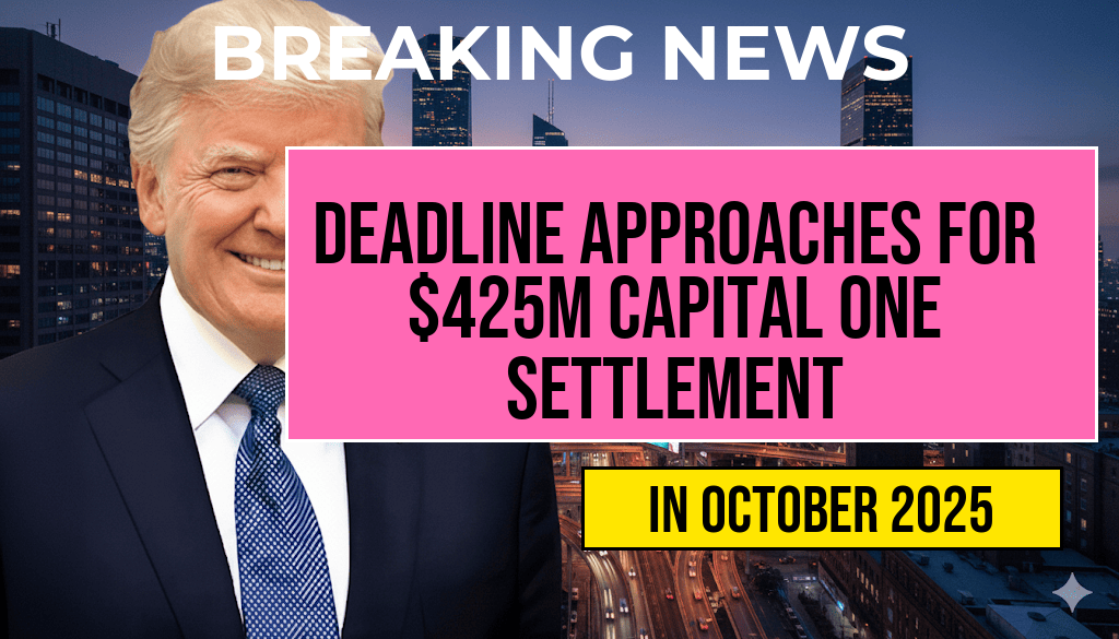 Approaching Deadline for Claiming Share of $425M Capital One Settlement: Application Guide