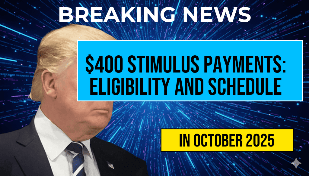 Comprehensive Guide to $400 Stimulus Payments: Eligibility Requirements and Full Payment Schedule