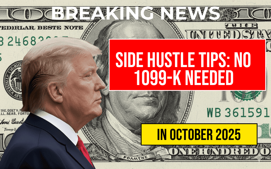 Finding the Ideal Side Hustle: No 1099-K Form Required Unless You Earn Over $20,000.