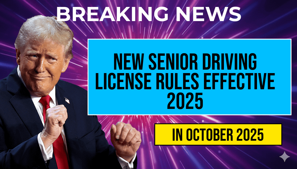 New Driving License Regulations for Seniors Set to Take Effect in October 2025: Essential Changes for Drivers Over 70