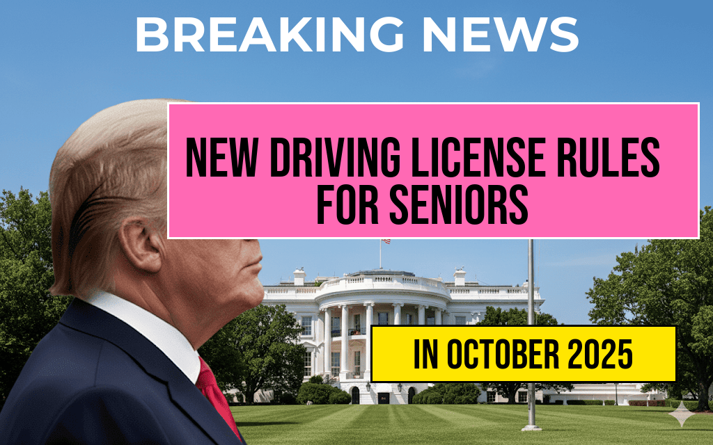October 2025 Marks New Driving License Regulations for Seniors: Essential Changes for Drivers Over 70